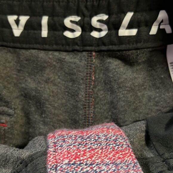 Men's Vissla Multicolor Striped Shorts L Pockets Beach Surf Activewear - Picture 10 of 11